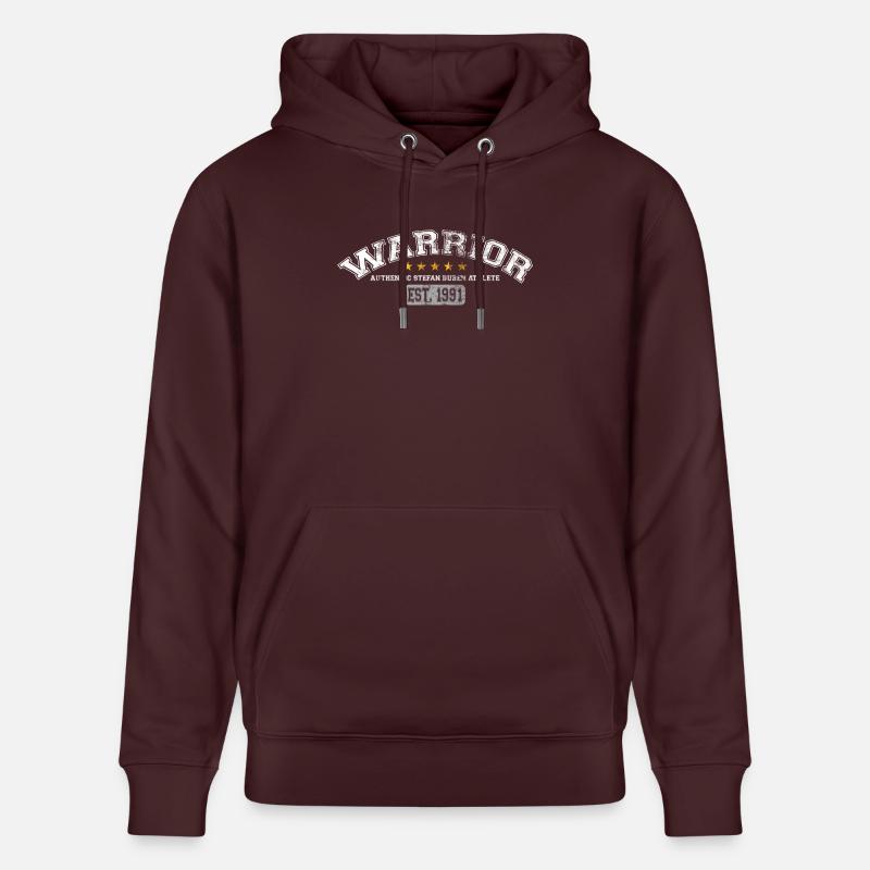 Stefan Buben Guerrier - Sweat à capuche bio CRUISER Stanley/Stella Unisexe - maroon
