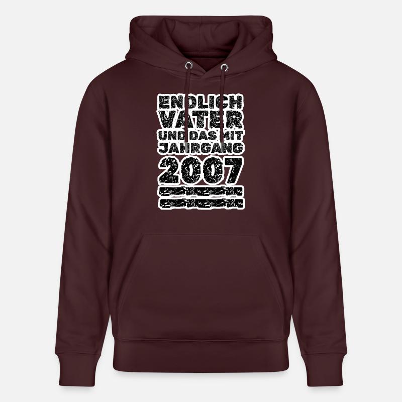 Père 2007 - Sweat à capuche bio CRUISER Stanley/Stella Unisexe - maroon