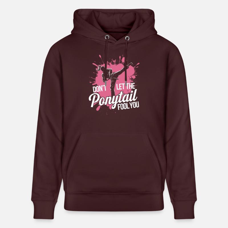 Karaté avec détermination - Sweat à capuche bio CRUISER Stanley/Stella Unisexe - maroon