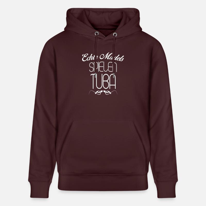 TUBA ECHTE MÄDELS - Stanley/Stella Unisex Bio-Hoodie CRUISER  - Maroon