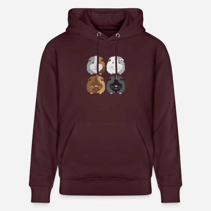 quatre cochons d'Inde! - Sweat à capuche bio CRUISER Stanley/Stella Unisexe - maroon
