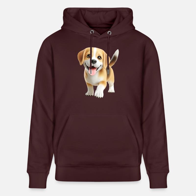 Chien 3 - Sweat à capuche bio CRUISER Stanley/Stella Unisexe - maroon