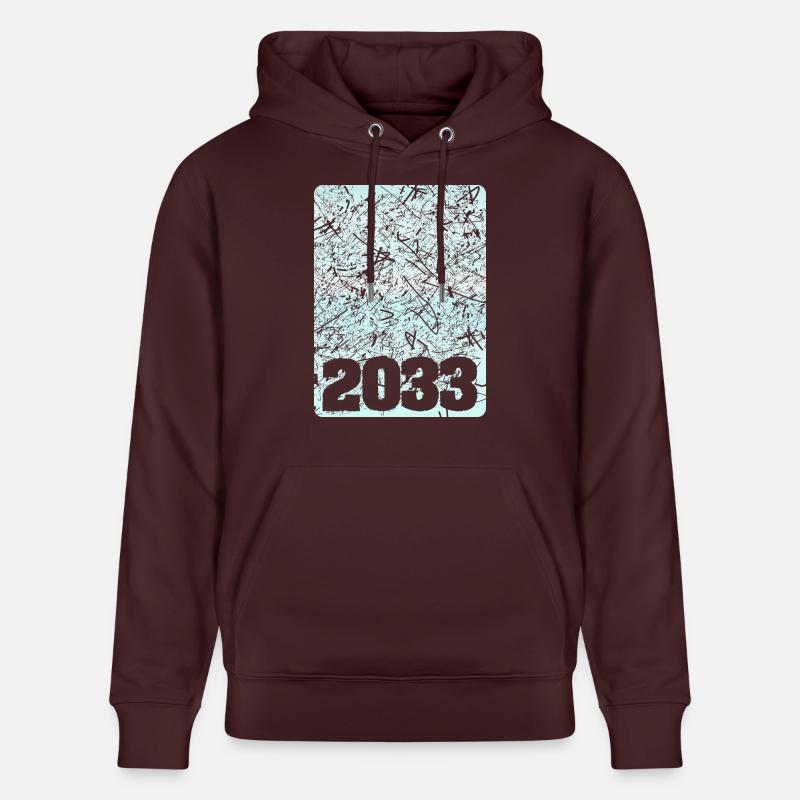 Numéro 2033 - Sweat à capuche bio CRUISER Stanley/Stella Unisexe - maroon