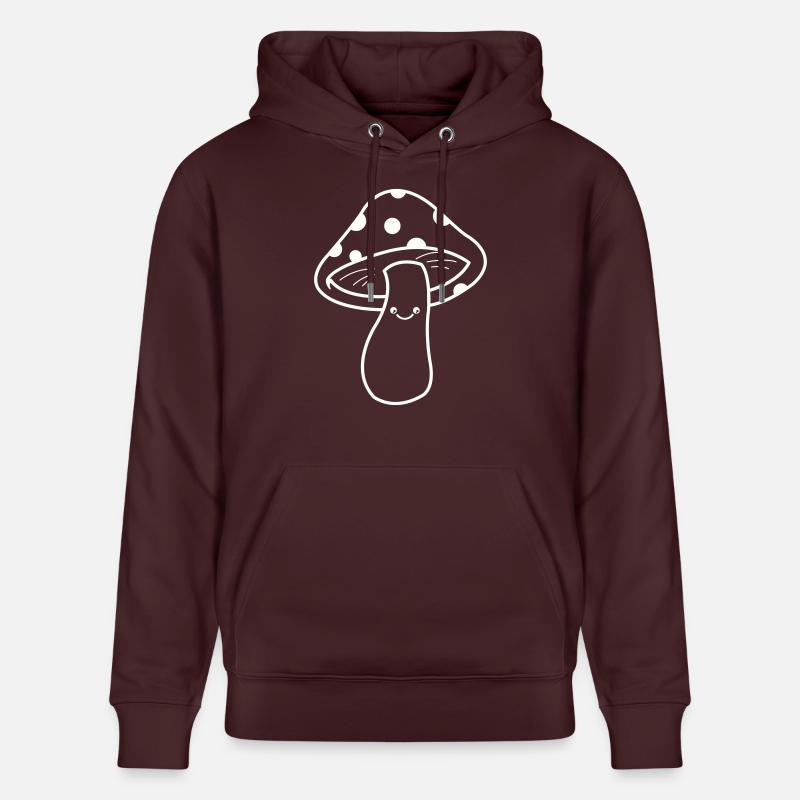 bande dessinée de champignons - Sweat à capuche bio CRUISER Stanley/Stella Unisexe - maroon