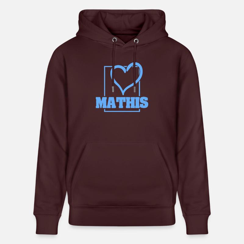 Baccalauréat Mathis - Sweat à capuche bio CRUISER Stanley/Stella Unisexe - maroon