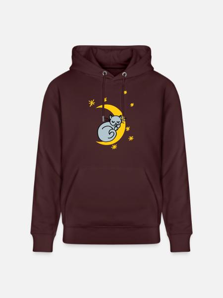 Mondkatze - Stanley/Stella Unisex Bio-Hoodie CRUISER - Maroon