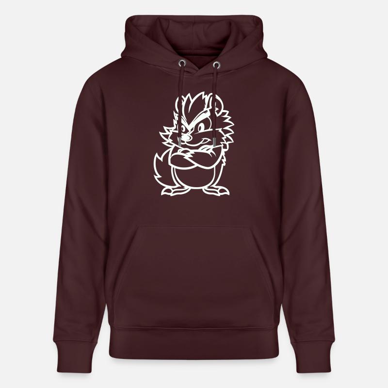 hérisson - Sweat à capuche bio CRUISER Stanley/Stella Unisexe - maroon