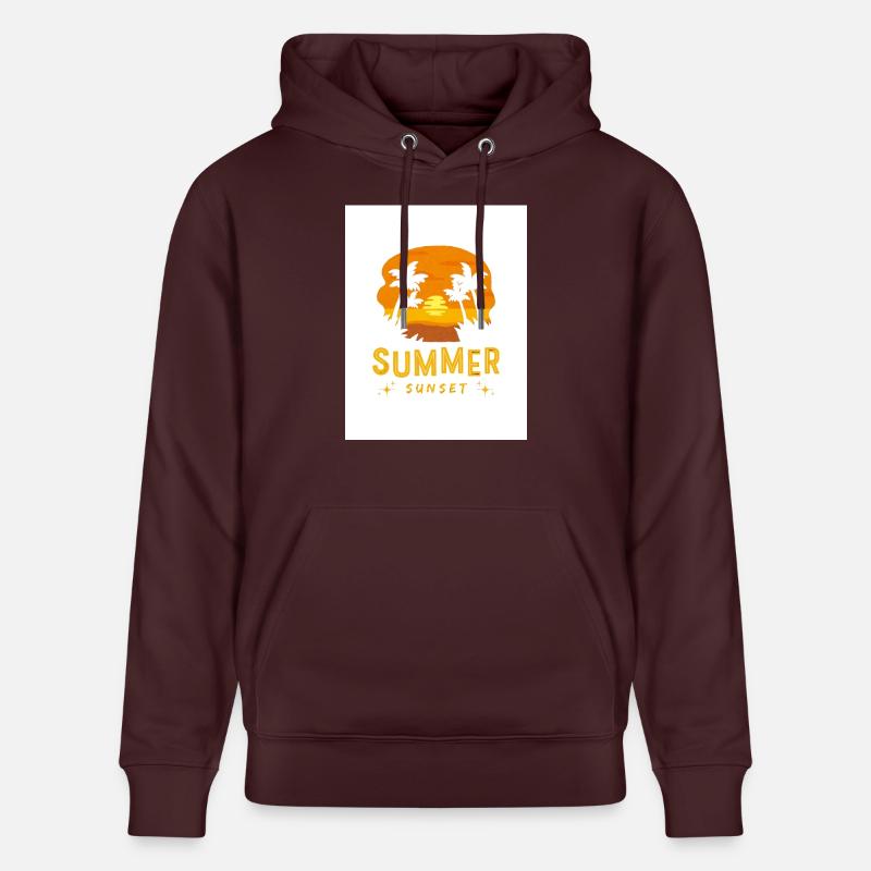 Design d’été - Sweat à capuche bio CRUISER Stanley/Stella Unisexe - maroon