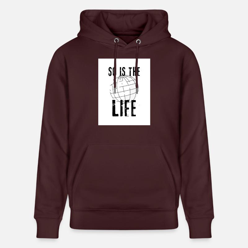 La vie aussi - Sweat à capuche bio CRUISER Stanley/Stella Unisexe - maroon