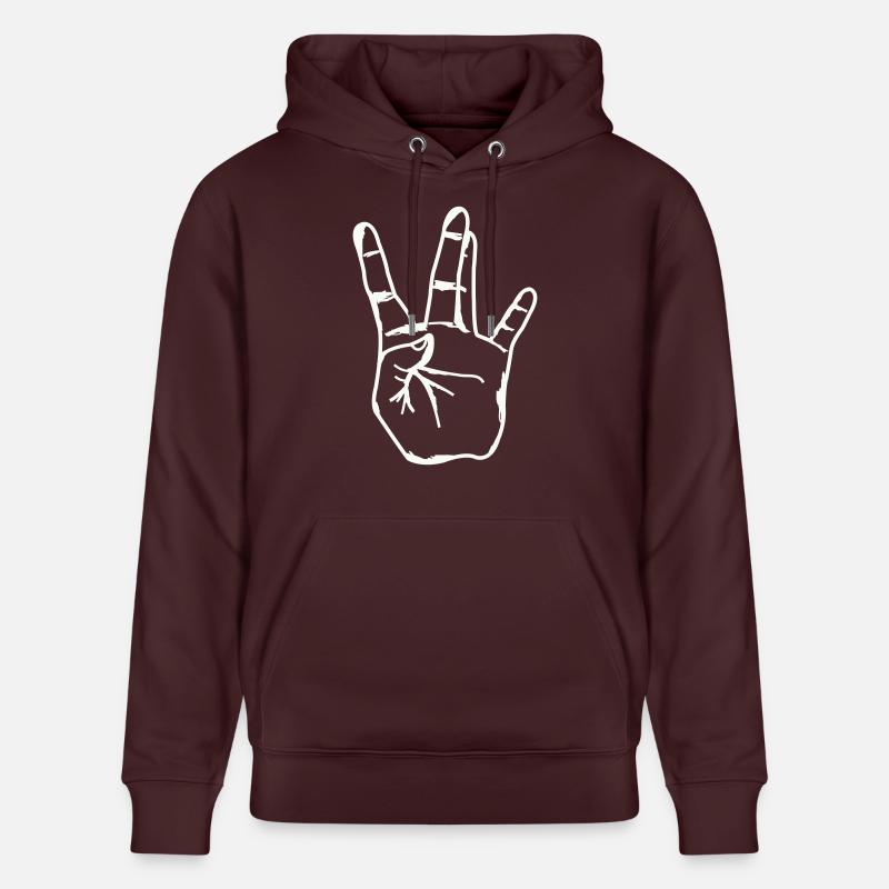 Main Westside - Sweat à capuche bio CRUISER Stanley/Stella Unisexe - maroon