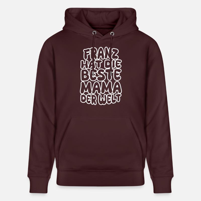 Franz - Sweat à capuche bio CRUISER Stanley/Stella Unisexe - maroon