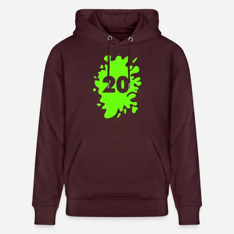 Klecks 20 - Stanley/Stella Unisex Bio-Hoodie CRUISER  - Maroon