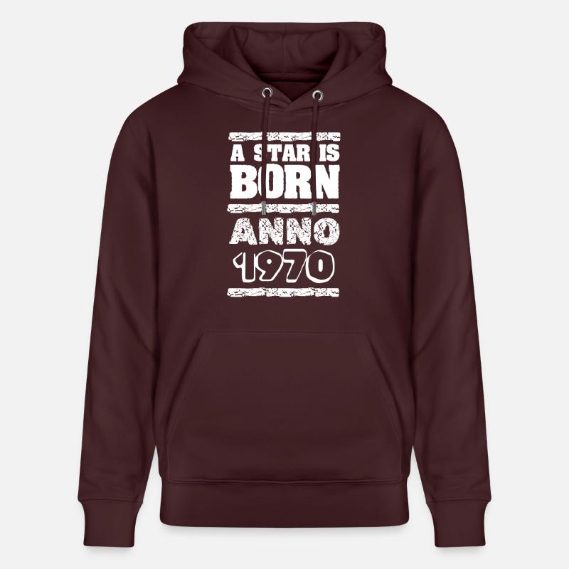 1970 - Sweat à capuche bio CRUISER Stanley/Stella Unisexe - maroon