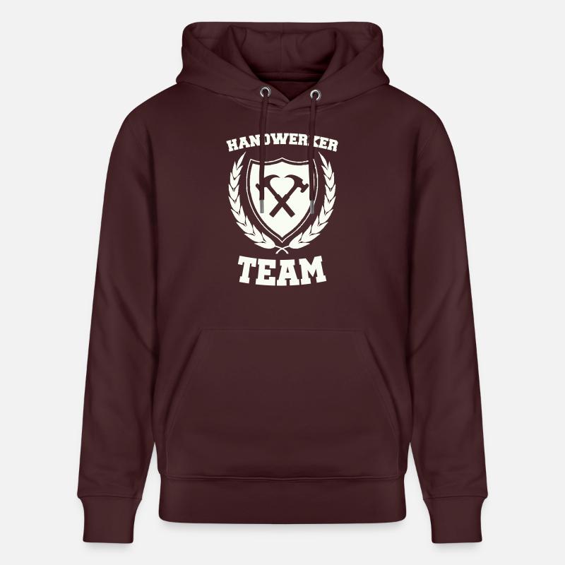 Équipe d’artisans - Sweat à capuche bio CRUISER Stanley/Stella Unisexe - maroon