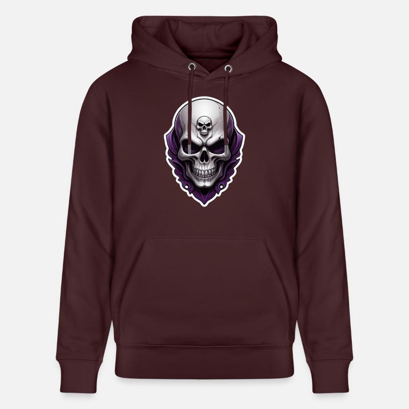 Crâne de Totenkopf - Sweat à capuche bio CRUISER Stanley/Stella Unisexe - maroon