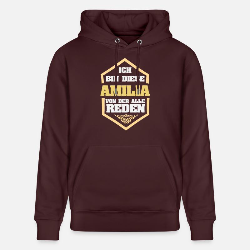 Cadeau pour Amilia - Sweat à capuche bio CRUISER Stanley/Stella Unisexe - maroon