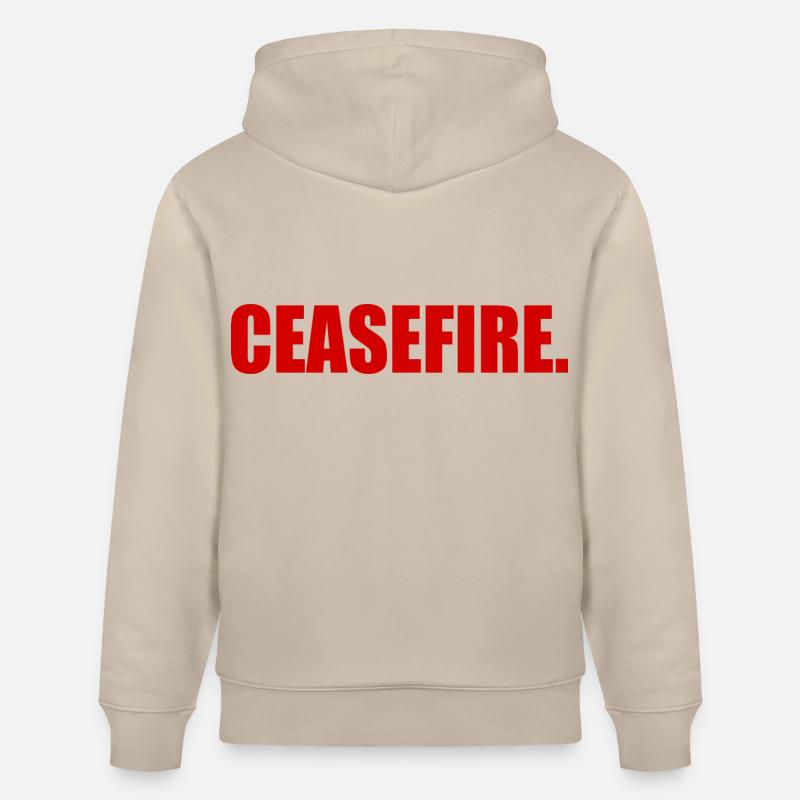 Ceasefire - Sweat à capuche bio CRUISER Stanley/Stella Unisexe - beige