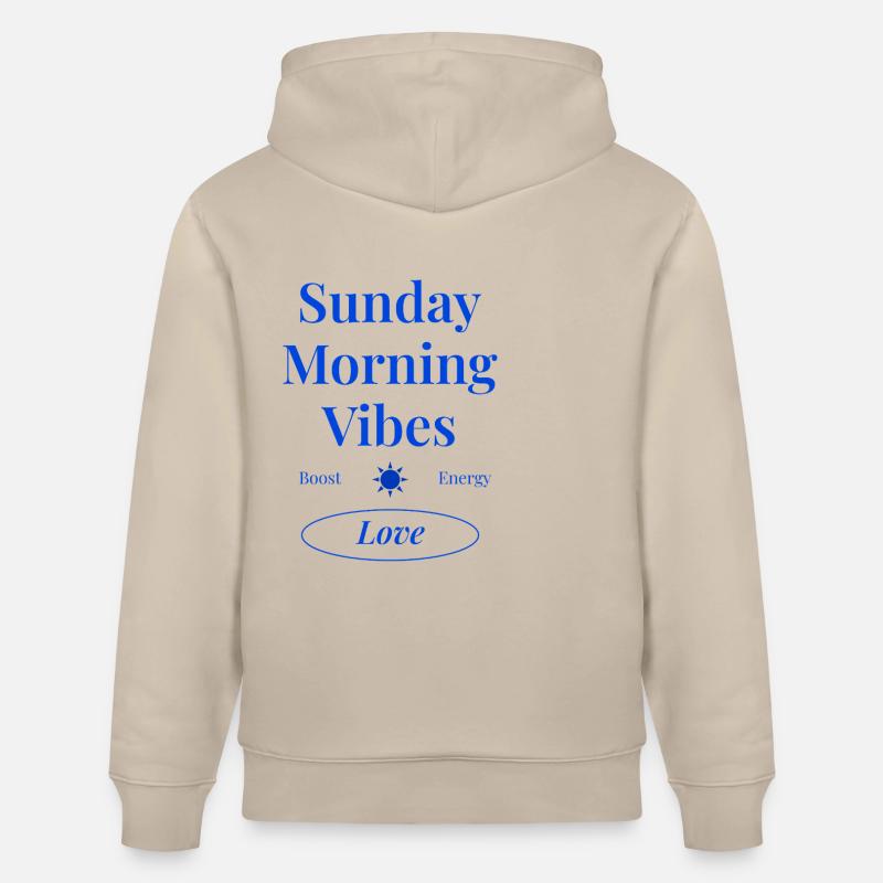 Sentiments du dimanche - Sweat à capuche bio CRUISER Stanley/Stella Unisexe - beige