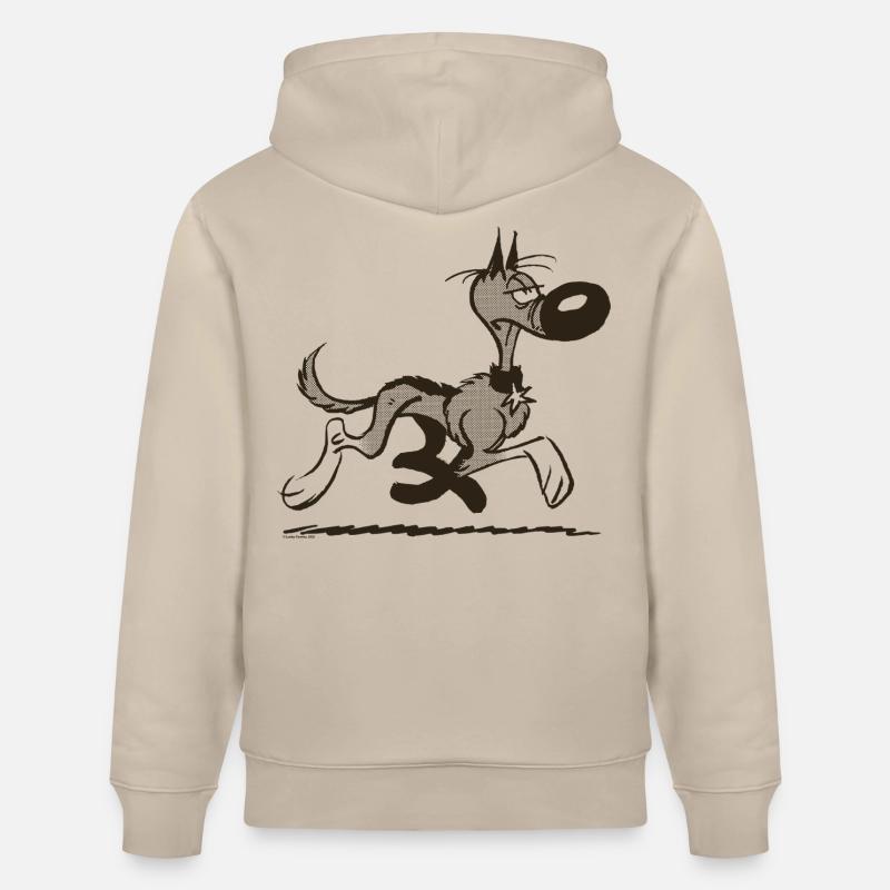 Lucky Luke Rantanplan Design - Sweat à capuche bio CRUISER Stanley/Stella Unisexe - beige