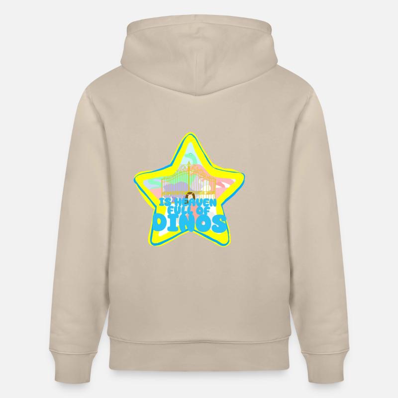 Le paradis du dinosaure - Sweat à capuche bio CRUISER Stanley/Stella Unisexe - beige