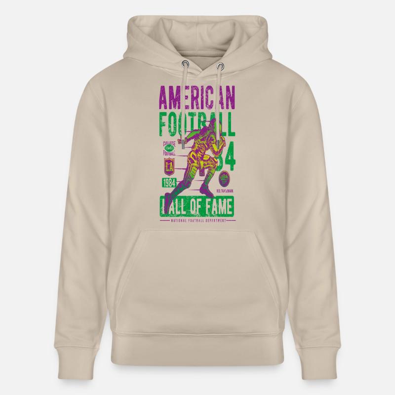 Fútbol americano - Sudadera con capucha ecológica unisex CRUISER de Stanley/Stella - beige