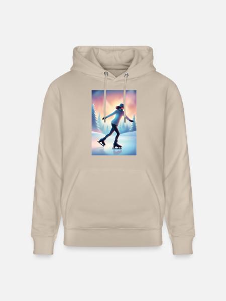 Figure skating woman - Stanley/Stella CRUISER Unisex Organic Hoodie - beige