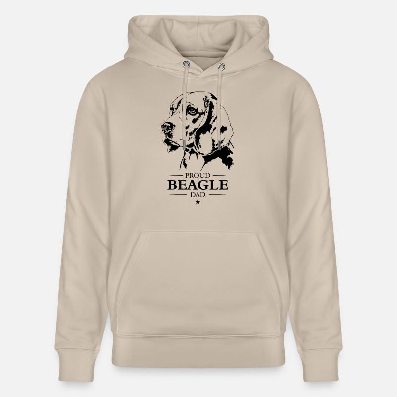 Beagle Papa Chien Chien Wilsigns - Sweat à capuche bio CRUISER Stanley/Stella Unisexe - beige