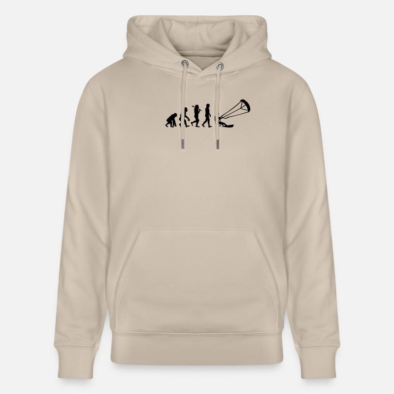 Évolution du Kitesurf - Sweat à capuche bio CRUISER Stanley/Stella Unisexe - beige