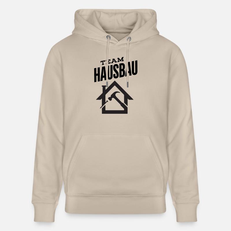 Construction de maisons d’équipe - Sweat à capuche bio CRUISER Stanley/Stella Unisexe - beige