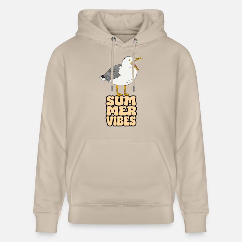 Ambiance estivale Seagull - Sweat à capuche bio CRUISER Stanley/Stella Unisexe - beige