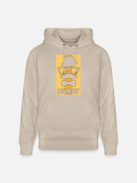 First name Murat - Stanley/Stella CRUISER Unisex Organic Hoodie - beige