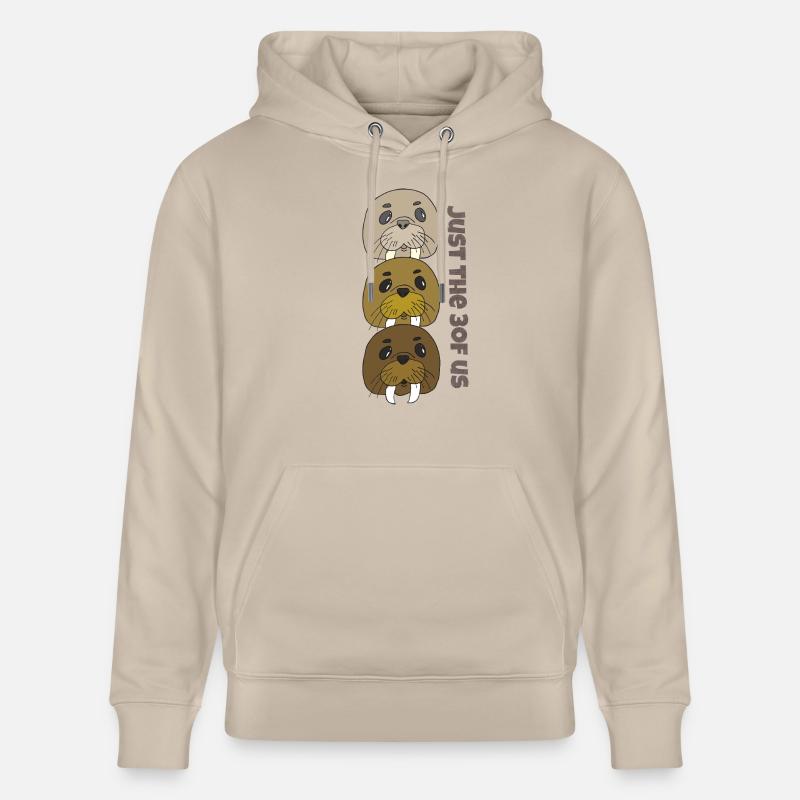 Morse Juste nous 3 - Sweat à capuche bio CRUISER Stanley/Stella Unisexe - beige