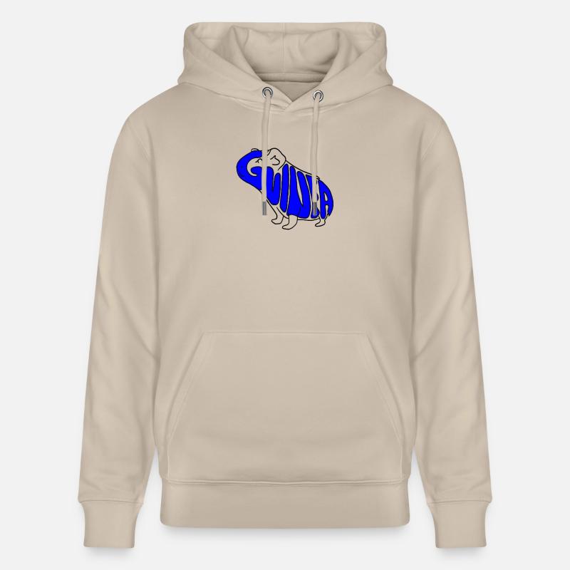 Cochon d’Inde bleu - Sweat à capuche bio CRUISER Stanley/Stella Unisexe - beige