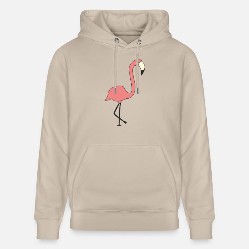 Flamingo - Stanley/Stella CRUISER Unisex Organic Hoodie - beige