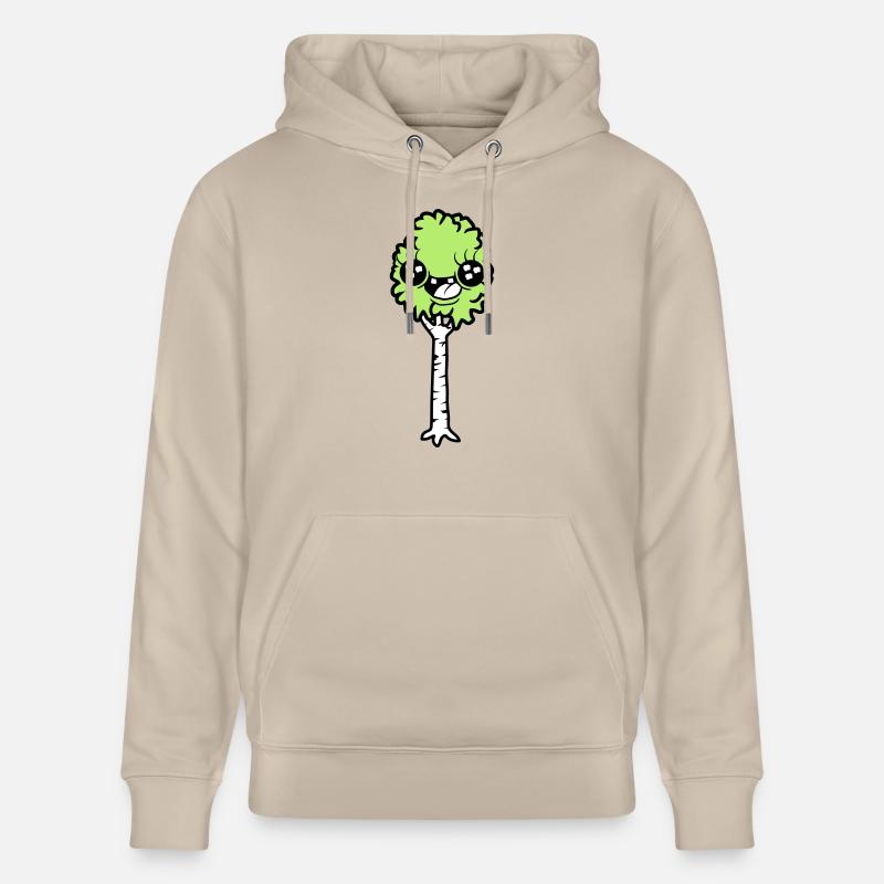 Lachende Cartoon Birke - Stanley/Stella Unisex Bio-Hoodie CRUISER - Beige
