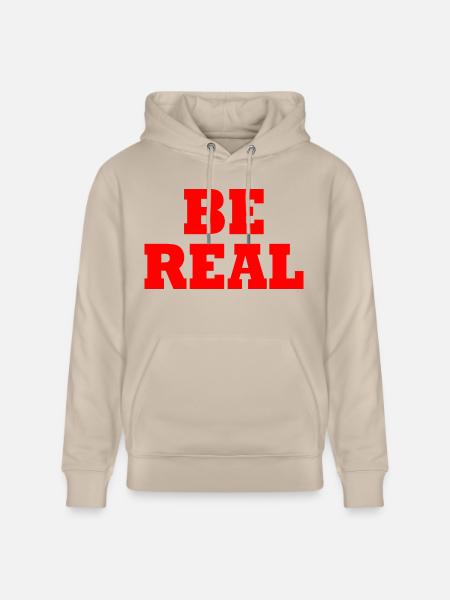 Be real - Stanley/Stella Unisex Bio-Hoodie CRUISER - Beige
