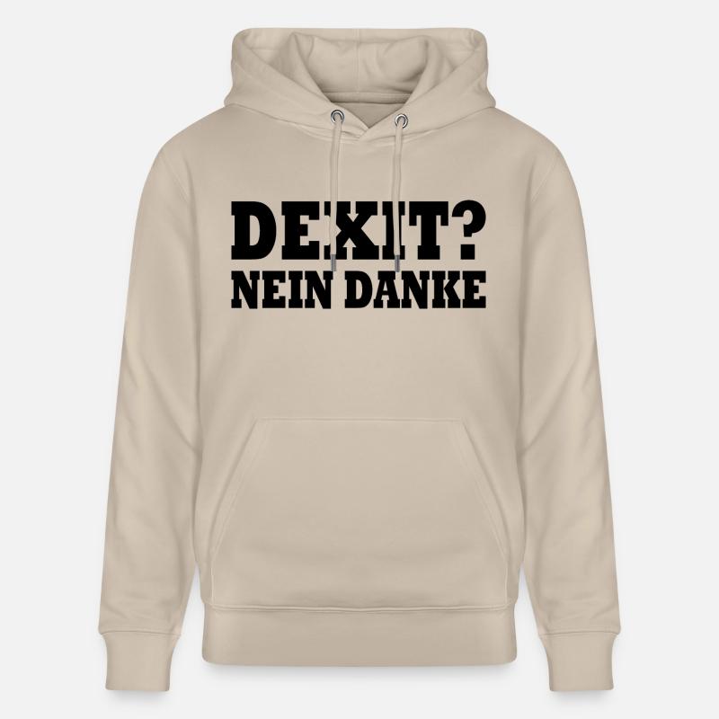 Dexit nein danke - Stanley/Stella Unisex Bio-Hoodie CRUISER  - Beige