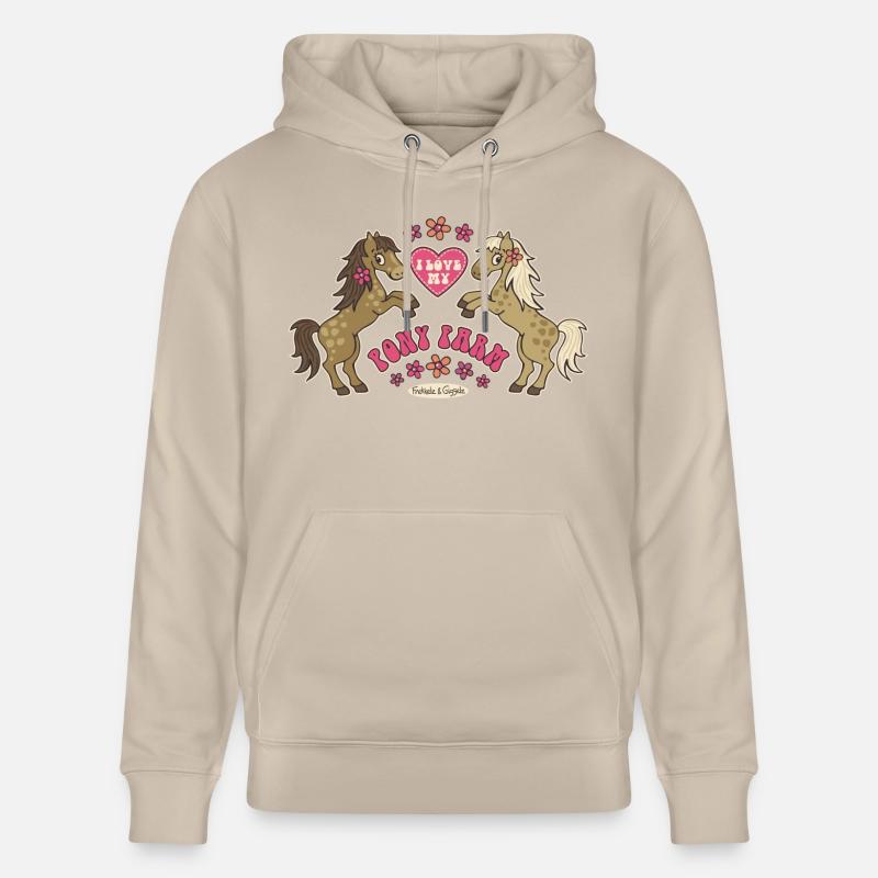 Ma ferme de poneys - Sweat à capuche bio CRUISER Stanley/Stella Unisexe - beige