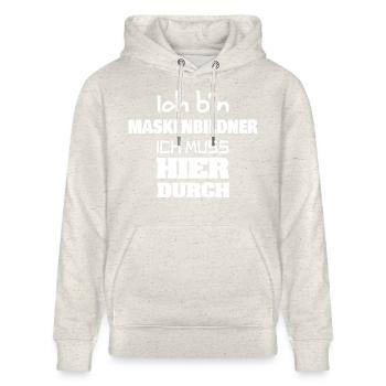 Gift for makeup artist - Stanley/Stella CRUISER Unisex Organic Hoodie - heather oatmeal - Front - Alina (178cm) & Michal (187cm)