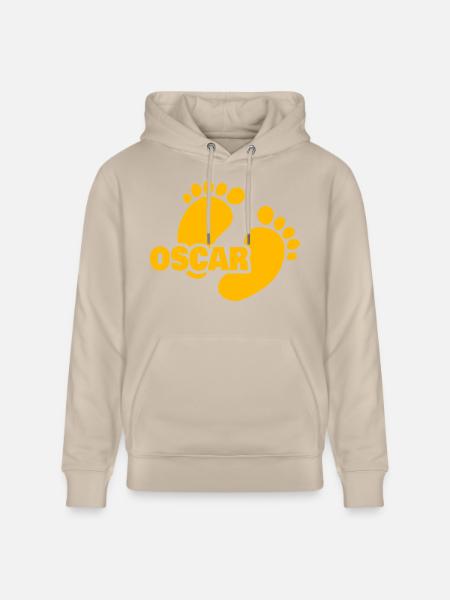 Gift for Oscar - Stanley/Stella CRUISER Unisex Organic Hoodie - beige
