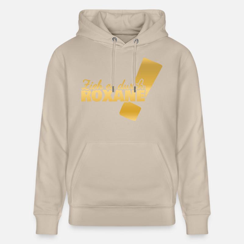 Prénom Roxane - Sweat à capuche bio CRUISER Stanley/Stella Unisexe - beige