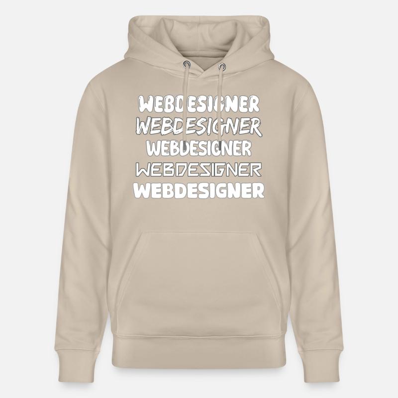 Le webdesigner comme métier - Sweat à capuche bio CRUISER Stanley/Stella Unisexe - beige