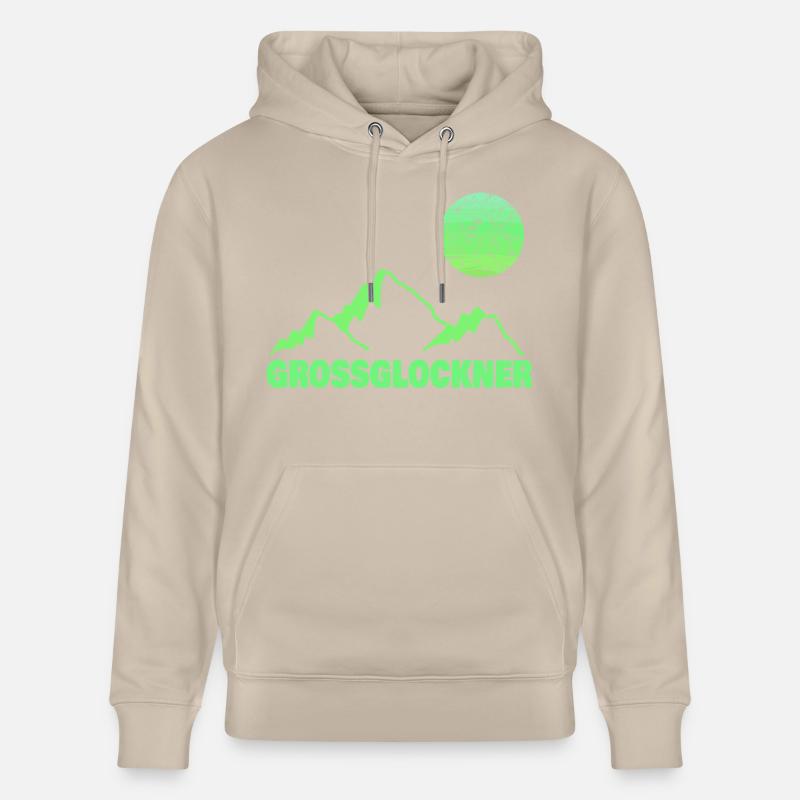 Escalade du Grossglockner - Sweat à capuche bio CRUISER Stanley/Stella Unisexe - beige