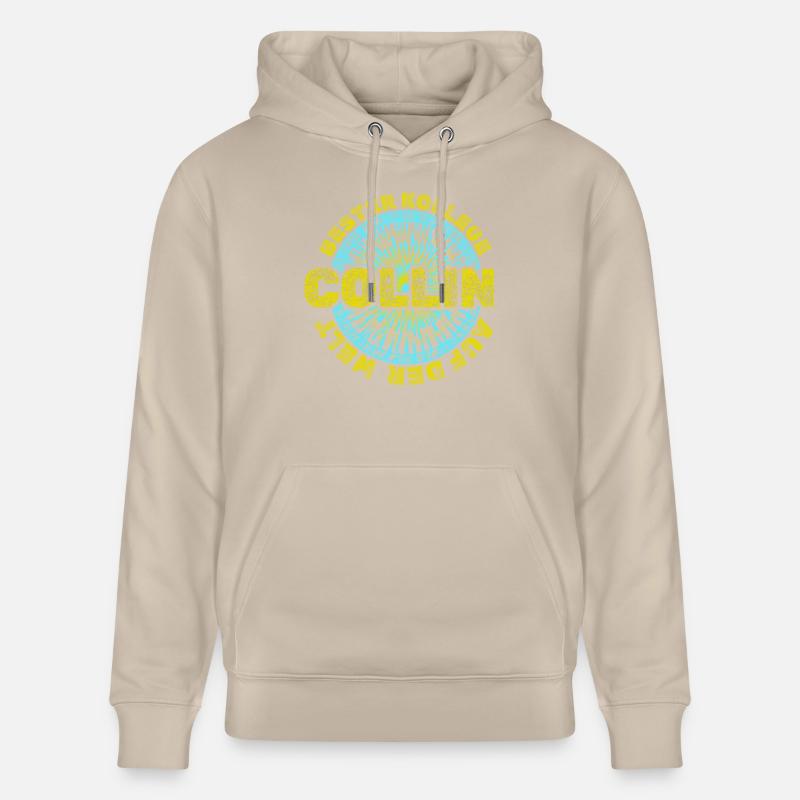 Collin comme prénom - Sweat à capuche bio CRUISER Stanley/Stella Unisexe - beige