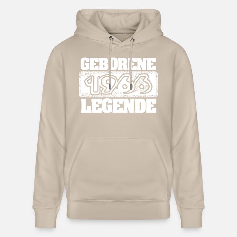 Anniversaire 1966 - Sweat à capuche bio CRUISER Stanley/Stella Unisexe - beige