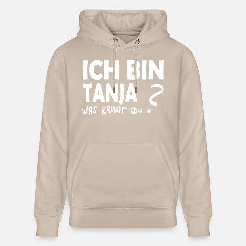 Prénom Tanja - Sweat à capuche bio CRUISER Stanley/Stella Unisexe - beige