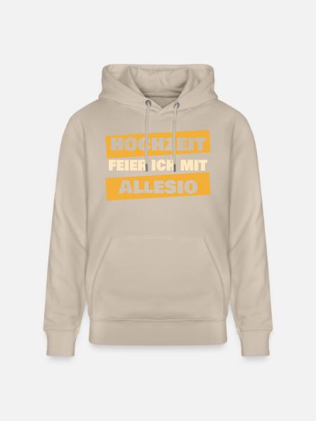 Gift for Allesio - Stanley/Stella CRUISER Unisex Organic Hoodie - beige