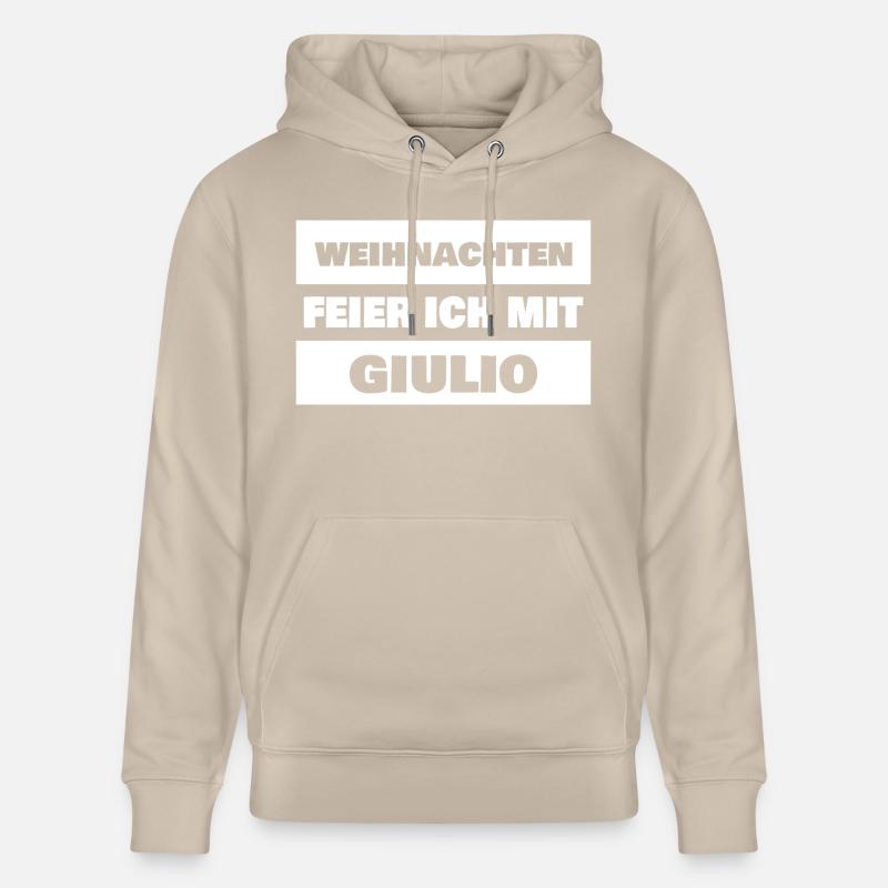 Prénom Giulio - Sweat à capuche bio CRUISER Stanley/Stella Unisexe - beige