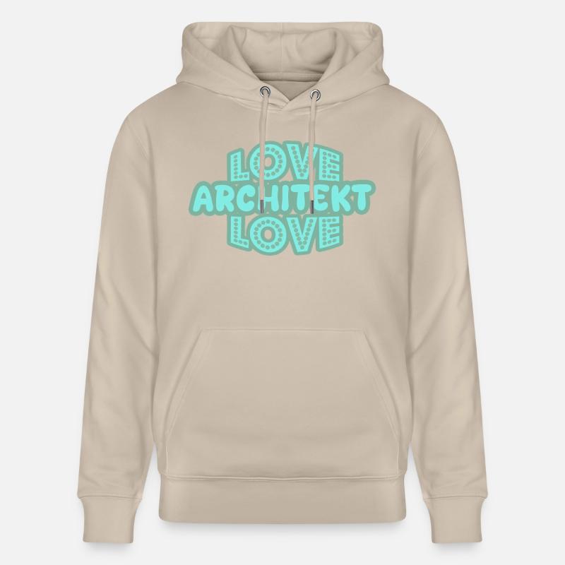 Dire architecte - Sweat à capuche bio CRUISER Stanley/Stella Unisexe - beige