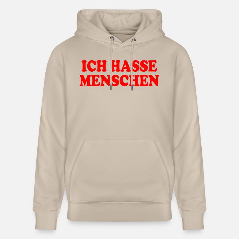 Je déteste les gens - Sweat à capuche bio CRUISER Stanley/Stella Unisexe - beige